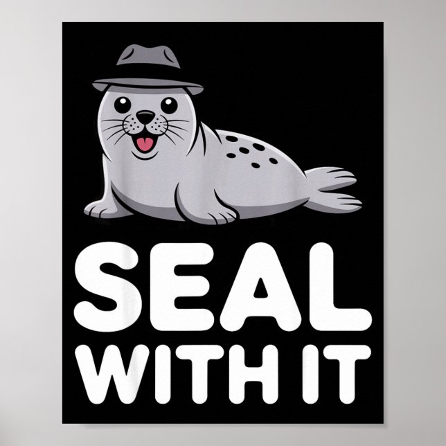 Poster Cute Seal Costume For Men Women Kids Ocean Animal  (Devant)