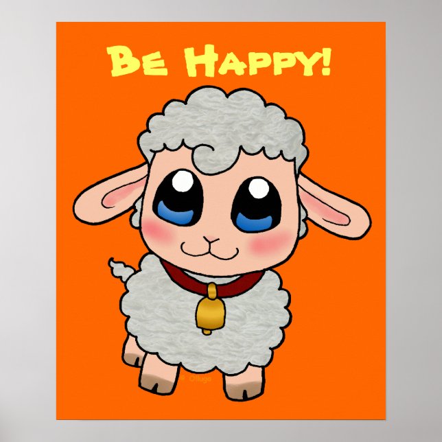 Poster Cute Sheep (Devant)