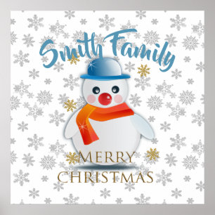 Poster Cute Snowman