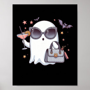 Poster Cute Tail Ghost Boujee Boojee Halloween Boire C