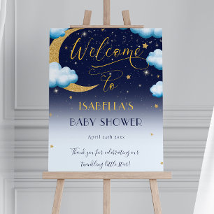 Poster Cute Twinkle Twinkle Little Star Boy Baby shower