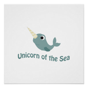 Poster Cute Unicorne De La Mer