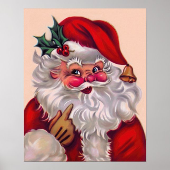 Poster Cute vinification santa claus 2 (Devant)