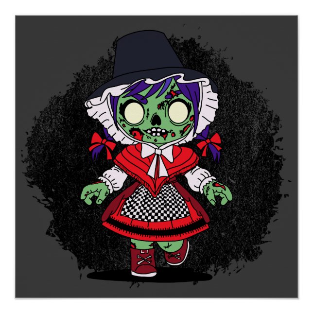 Poster Cute Welsh Zombie (Devant)