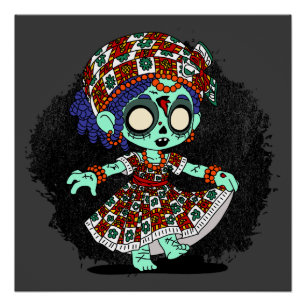Poster Cute Zombie Ouest-Africain