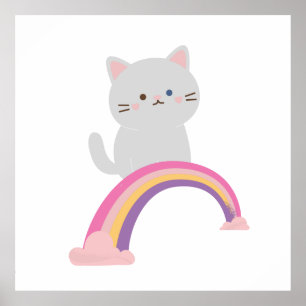 Poster Cutie Kitten Chat