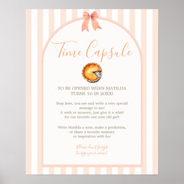 Poster Cutie Pie Orange En vichy Time Capsule (Devant)