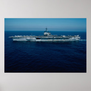 Poster CV-61 garde forestière 1986, porte-avions