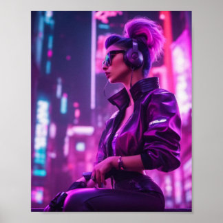 Poster Cyber fille