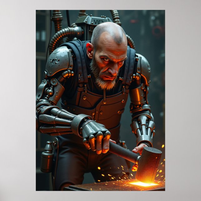 Poster Cyber Hephaestus: Magma Smith (Devant)