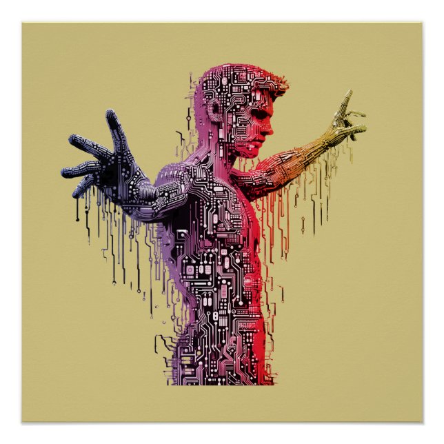 Poster Cyber-humain (Devant)
