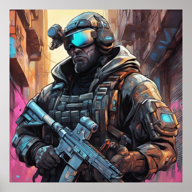 Poster Cyberpunk (Devant)