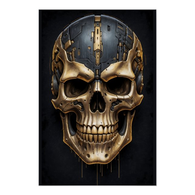 Poster Cyborg Skull (Devant)