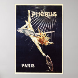 Poster CYCLES PHÉBUS 1896 Paris Vieux-Français Art Nouvea