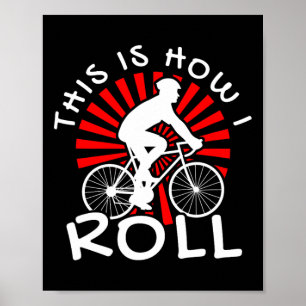 Poster Cyclisme Vélo Bike Bmx Cycliste Cycle Bicyclette À