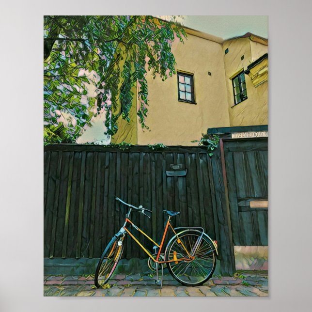 Poster Cyclistes cadeaux idées (Devant)