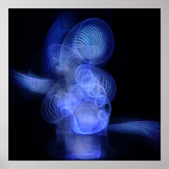 Poster Cyclone bleu (Devant)