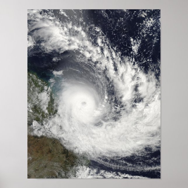 Poster Cyclone tropical au-dessus de l'Australie (Devant)
