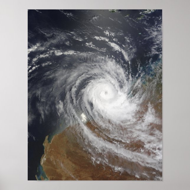 Poster Cyclone tropical Billy sur l'Australie 2 (Devant)