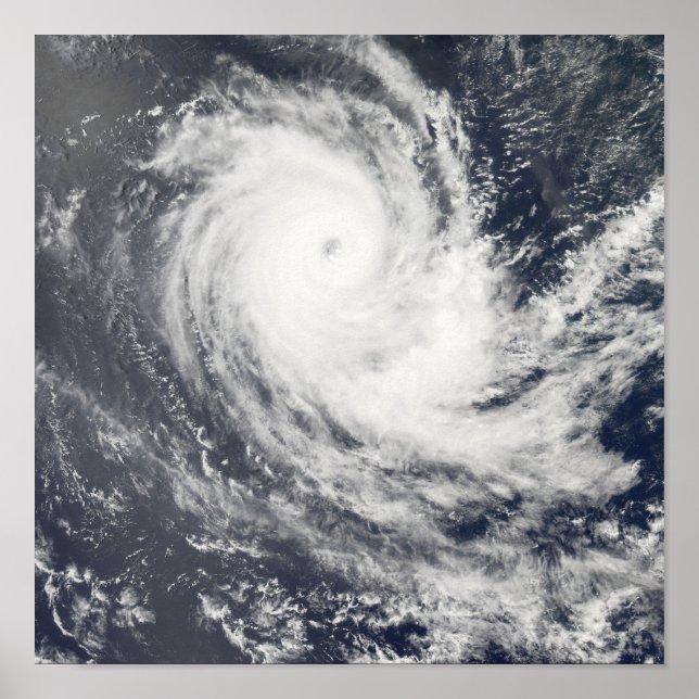 Poster Cyclone tropical Carina (Devant)