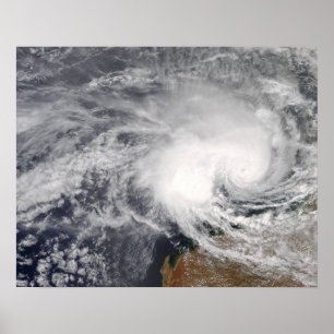 Poster Cyclone tropical Nicholas outre de l'Australie