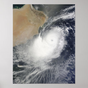 Poster Cyclone tropical Phet en Mer d'Oman