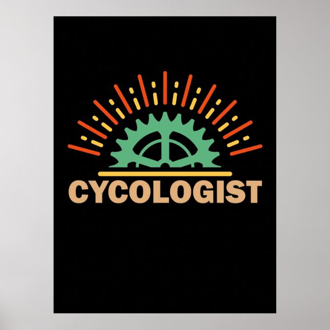 Poster Cycologiste (Devant)