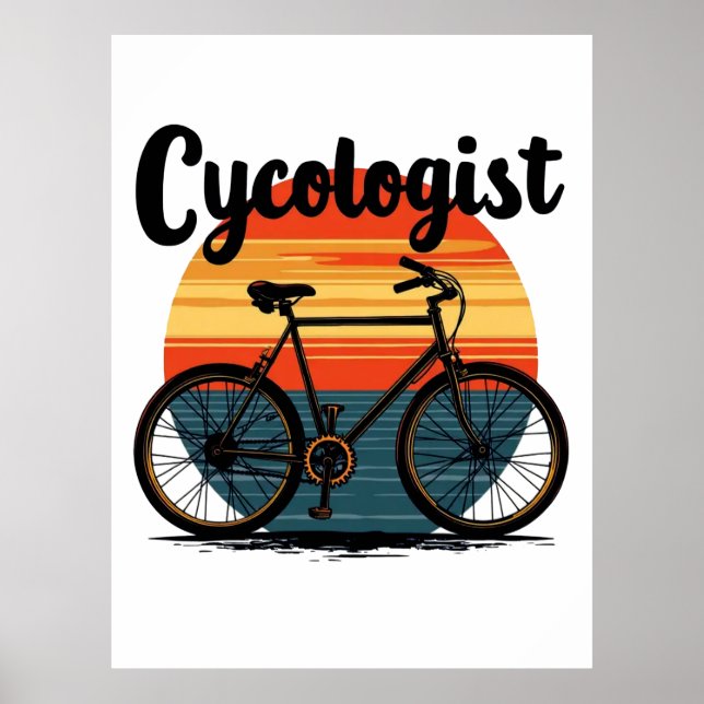 Poster Cycologiste : Energetic Biker Tee - pour le cyclis (Devant)