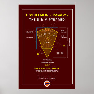 Poster Cydonia-Mars: D&M Pyramid