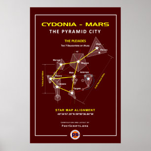 Poster Cydonia-Mars : Ville de pyramide