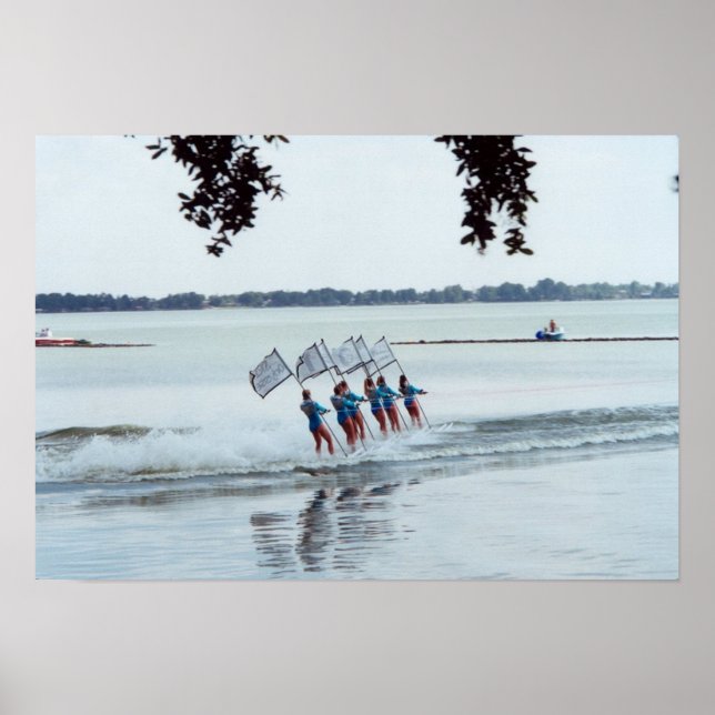 Poster Cypress Gardens Florida Girls Water Ski Team Photo (Devant)