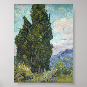 Poster Cypresse par Van Gogh