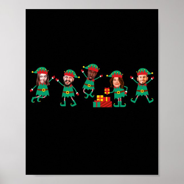 Poster D Funny Face Photo Christmas Elf  (Devant)
