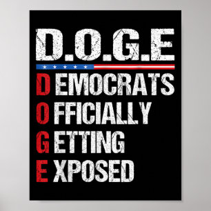 Poster D.o.g.e Doge Département de l'Efficacité du Gouver