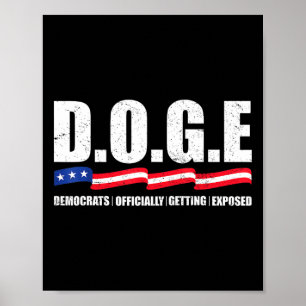 Poster D.o.g.e Doge Département de l'Efficacité du Gouver
