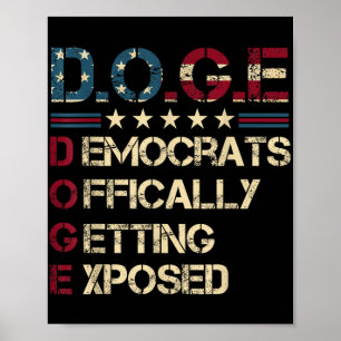 Poster D.o.g.e Doge Département de l'efficacité gouvernem