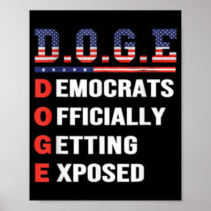 Poster D.o.g.e Doge Département de l'efficacité gouvernem