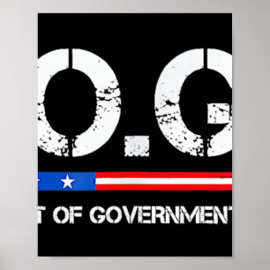 Poster D.o.g.e Doge Département de l'efficacité gouvernem