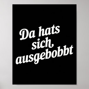 Poster Da Casquette Sich Ausgebobbt - Drôle Fitness Et Co