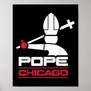 Poster Da Pope Leo Xiv Shirt Chicago Baseball