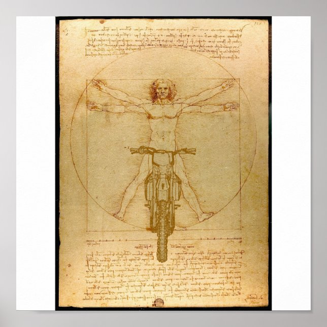 Poster Da Vinci Dirt Vélo Motocross Supercross Freestyle (Devant)
