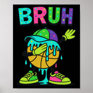 Poster Dabbing Sketll Drip Bruh Sketll Drip Glace+crème C