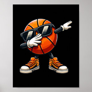 Poster Dabbing Sketll Ll Sungles Drôle Sketll