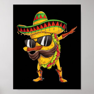 Poster Dabbing Taco T Shirt Cinco De Mayo Enfants garçons
