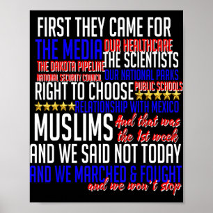 Poster D'Abord Ils Sont Venus Pour Shirt Science Droits C