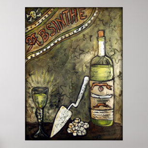 Poster ~ d'absinthe la fée verte