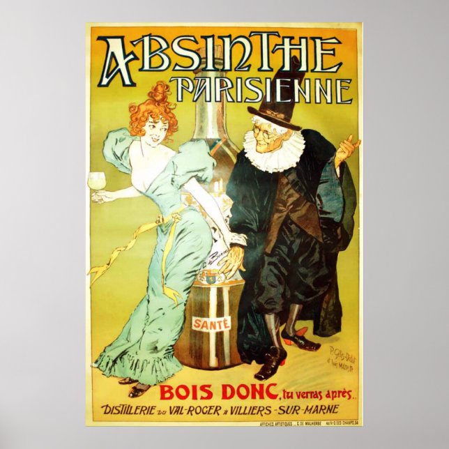 Poster d'Absinthe Parisienne (Devant)