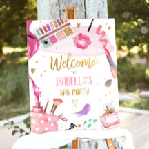 Poster d'accueil de la spa Party Glitz Glam