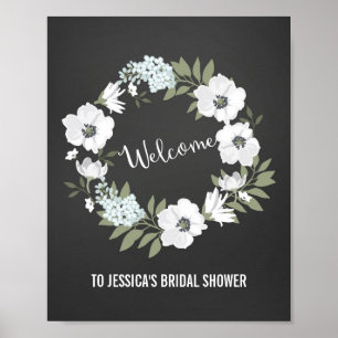 Poster d'accueil Fleurs Wreath