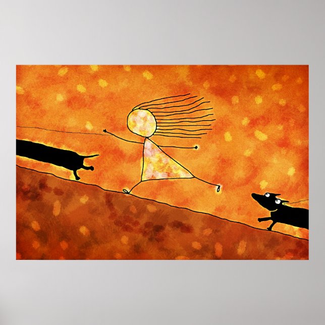 Poster Dachshund (Devant)